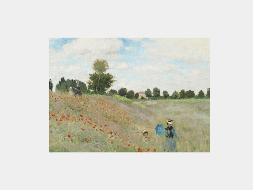 Monet: "Poppy Field Near Argenteuil (1873)" Art Print