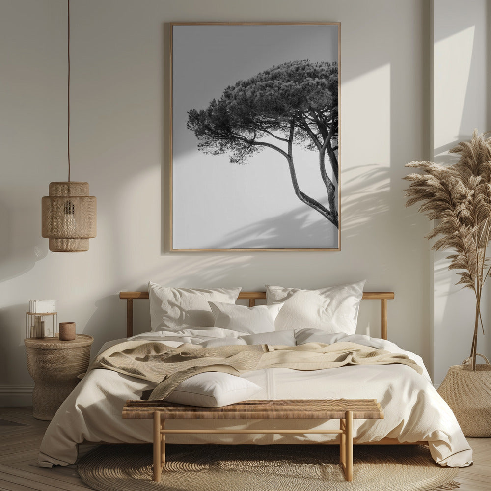 Tree in black and white Art Print