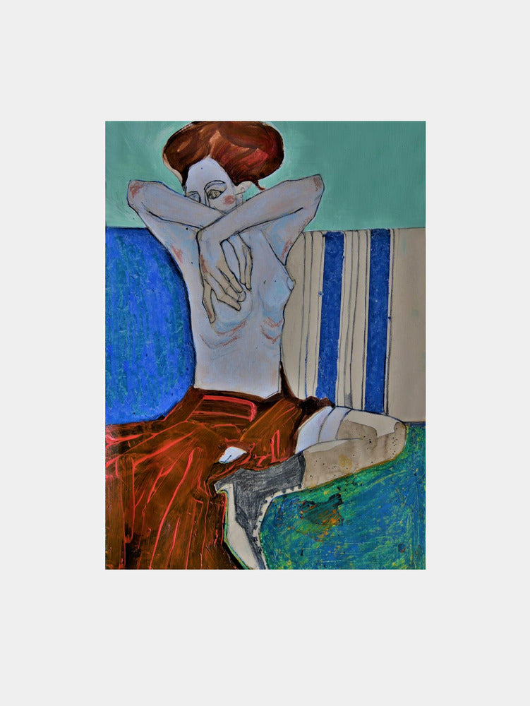 Tribute to Egon Schiele Art Print