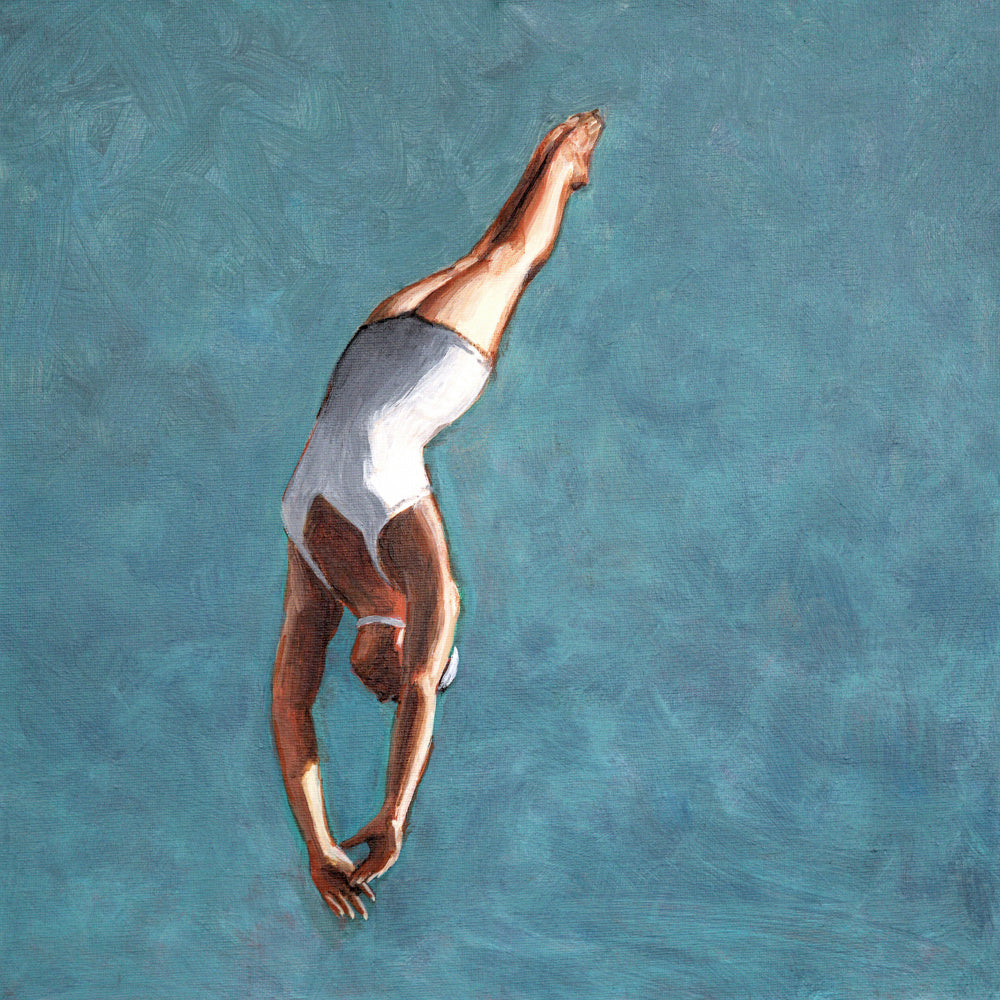 High Diver In Aqua Sky