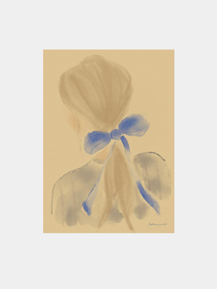 Girl With A Blue Hair Ribbon