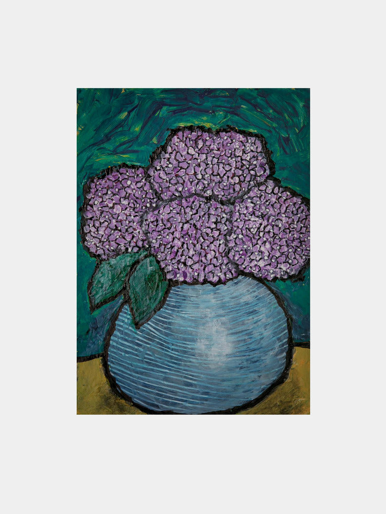 Vibrant Purple Hydrangeas