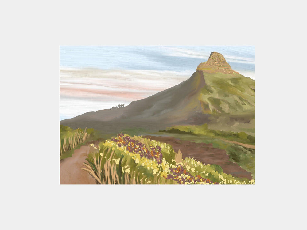 Lions head, Cape Town, South Africa Art Print