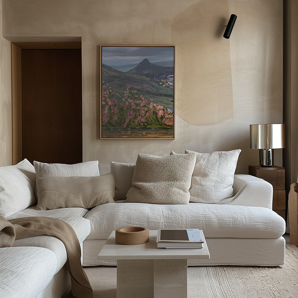 Petals and Peaks, Cape Town, South Africa Art Print