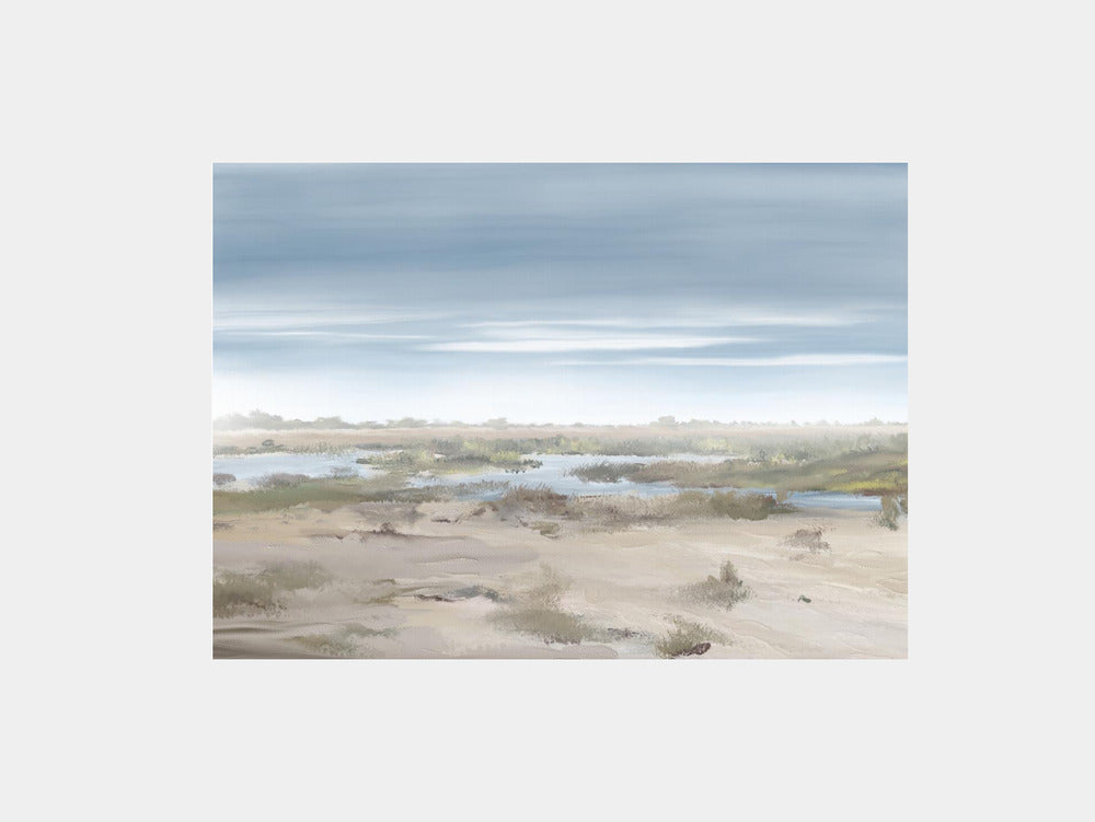 The Misty Rising, Caprivi, Botswana Art Print