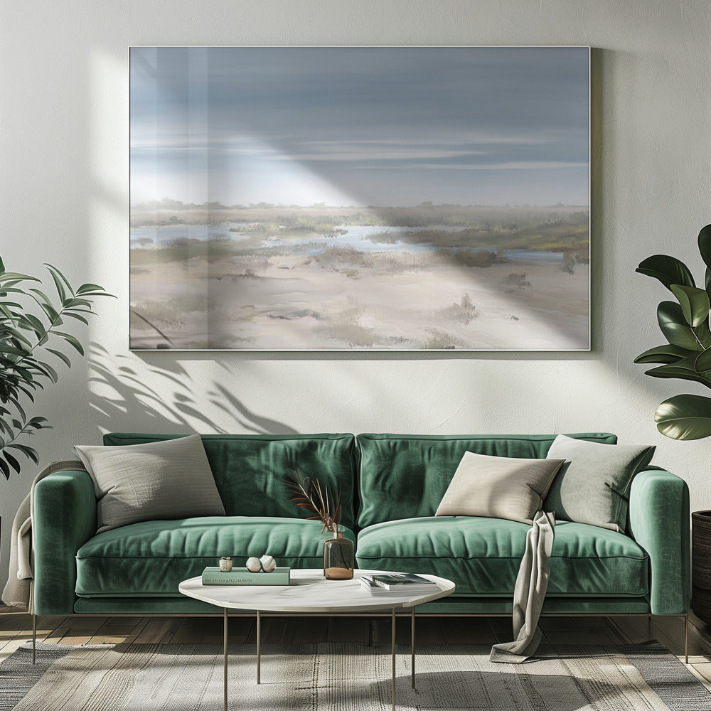The Misty Rising, Caprivi, Botswana Art Print