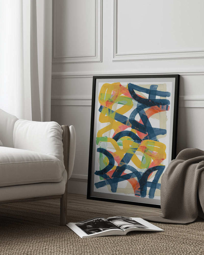 Shuffling Steps II Art Print
