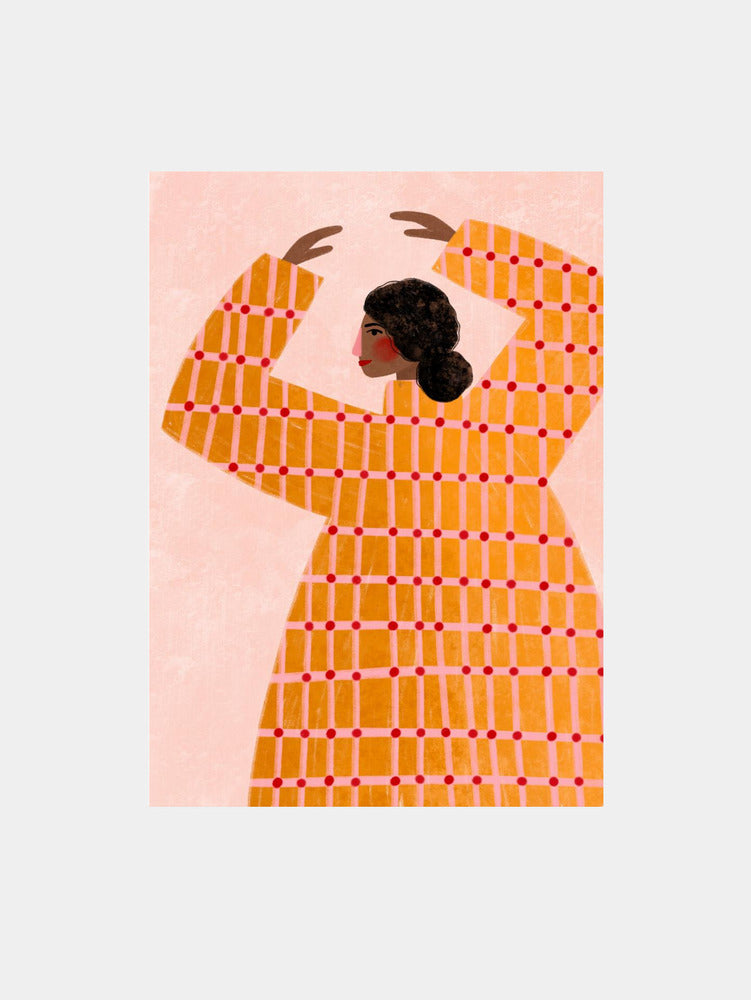 Dancing Woman in Orange