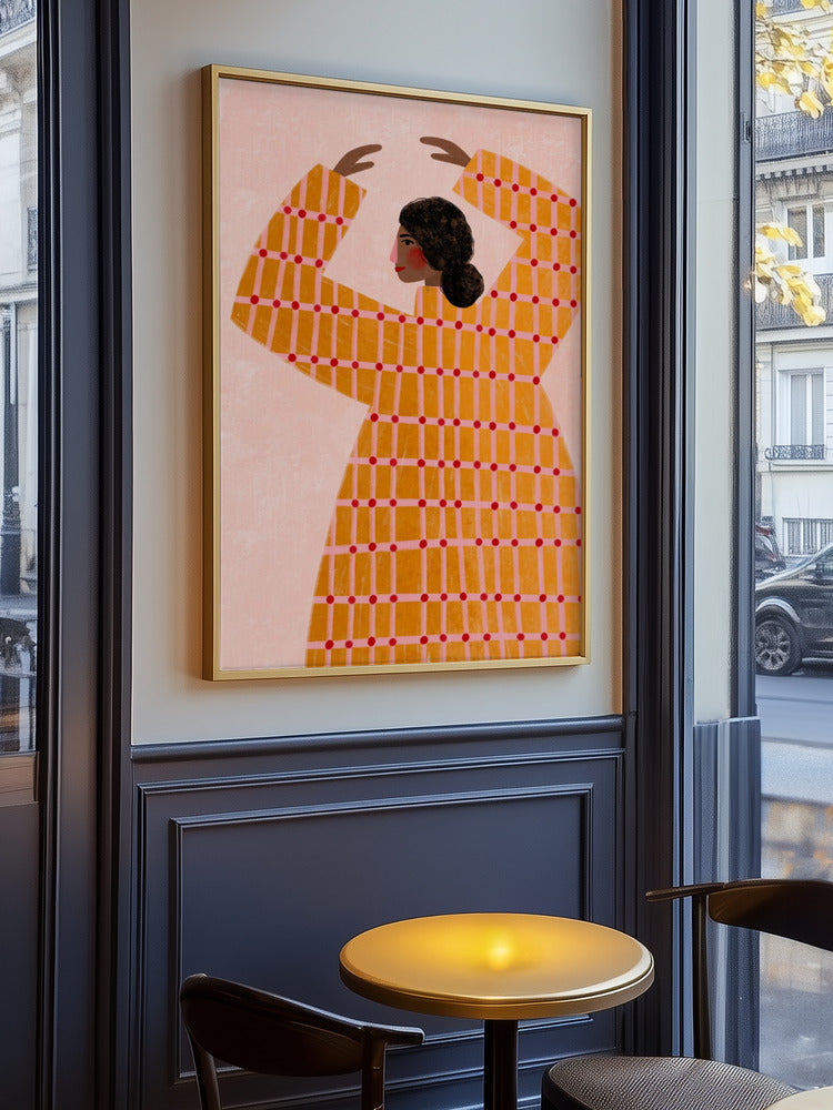 Dancing Woman in Orange