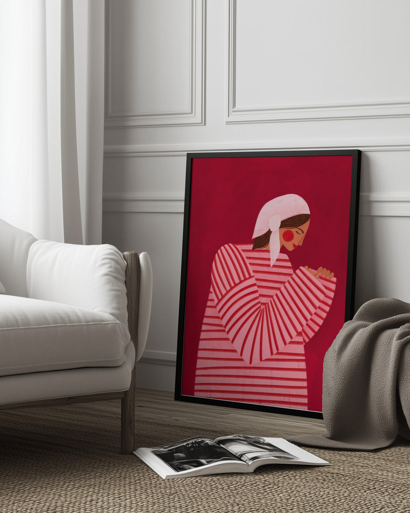 Serene Praying Woman