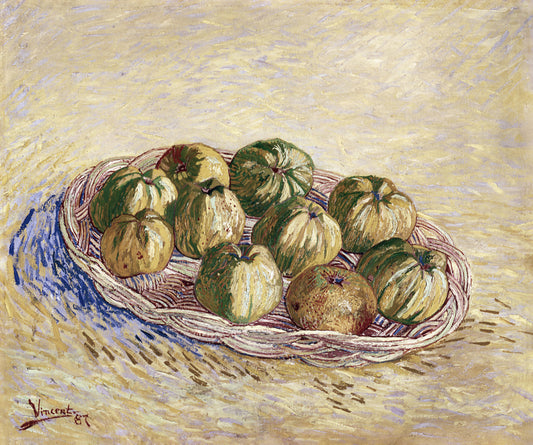 Van Gogh "Still Life, Basket of Apples (1887)"