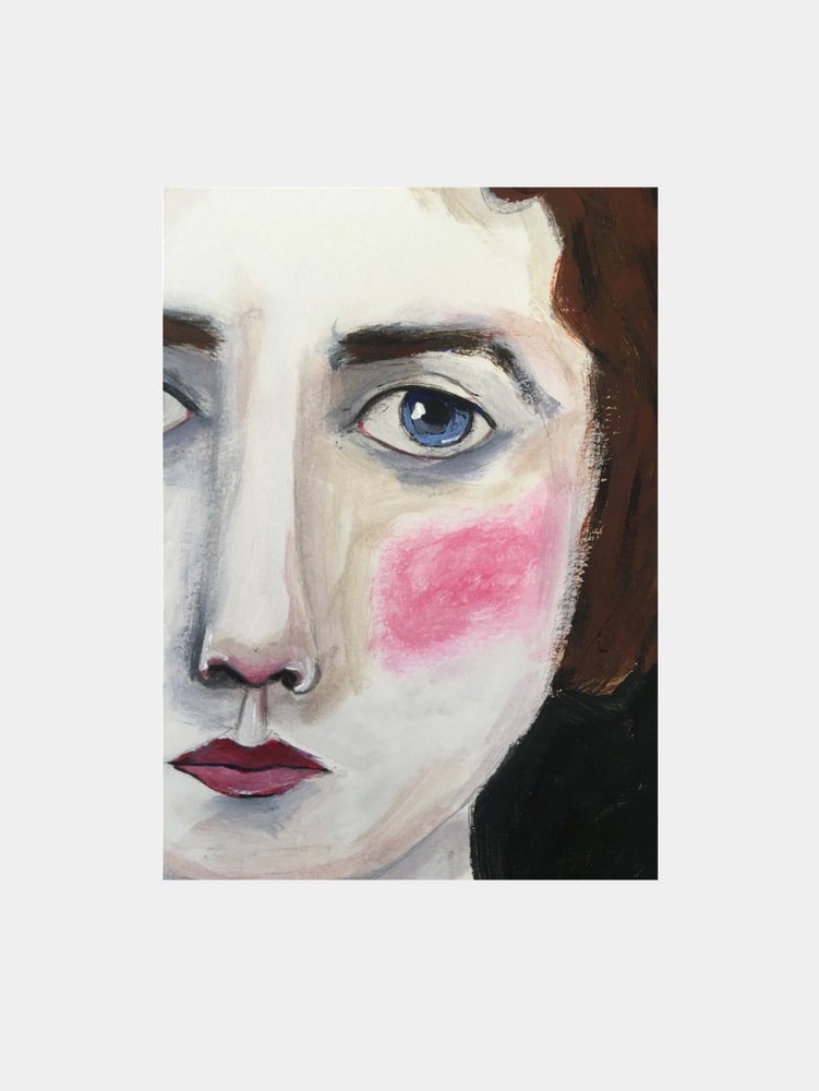 Blushing Woman Portrait