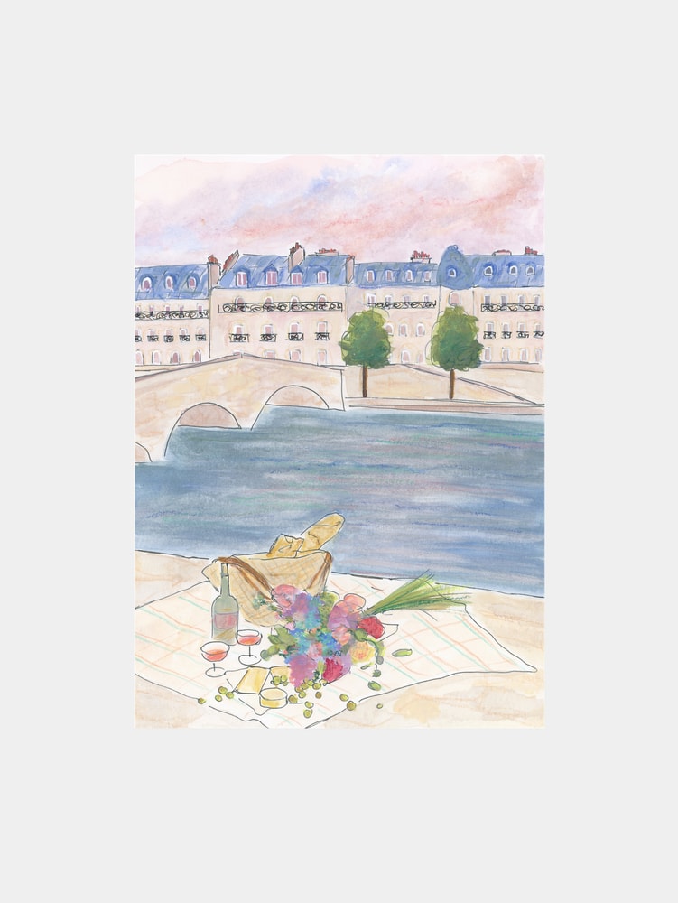 Paris Picnic At the Seine