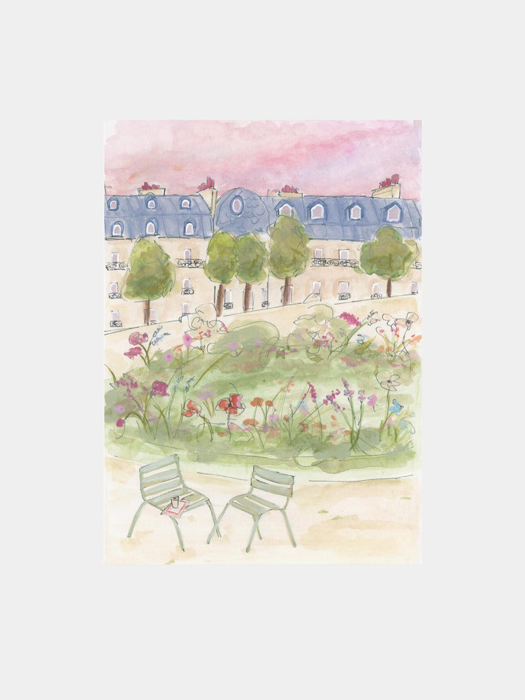 Parisian Garden Art Print
