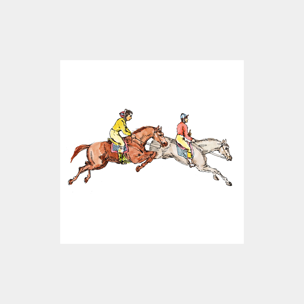 Equestrian Glitter and Sangster Art Print