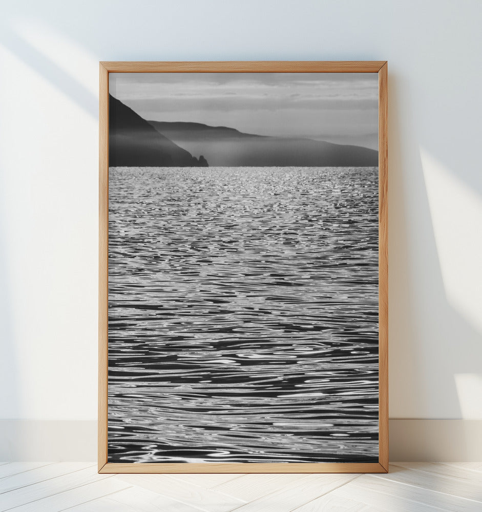 Mountains and the ocean Art Print