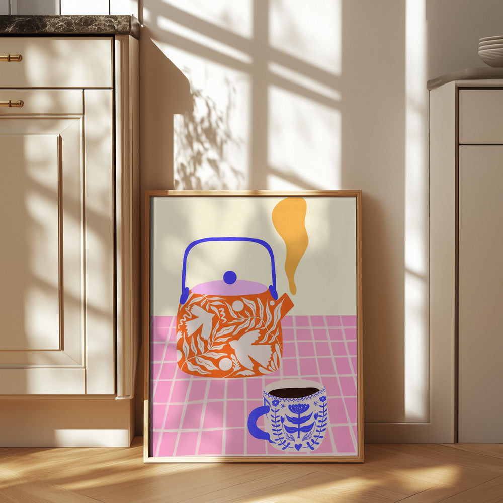 Tea Party Geometry Art Print