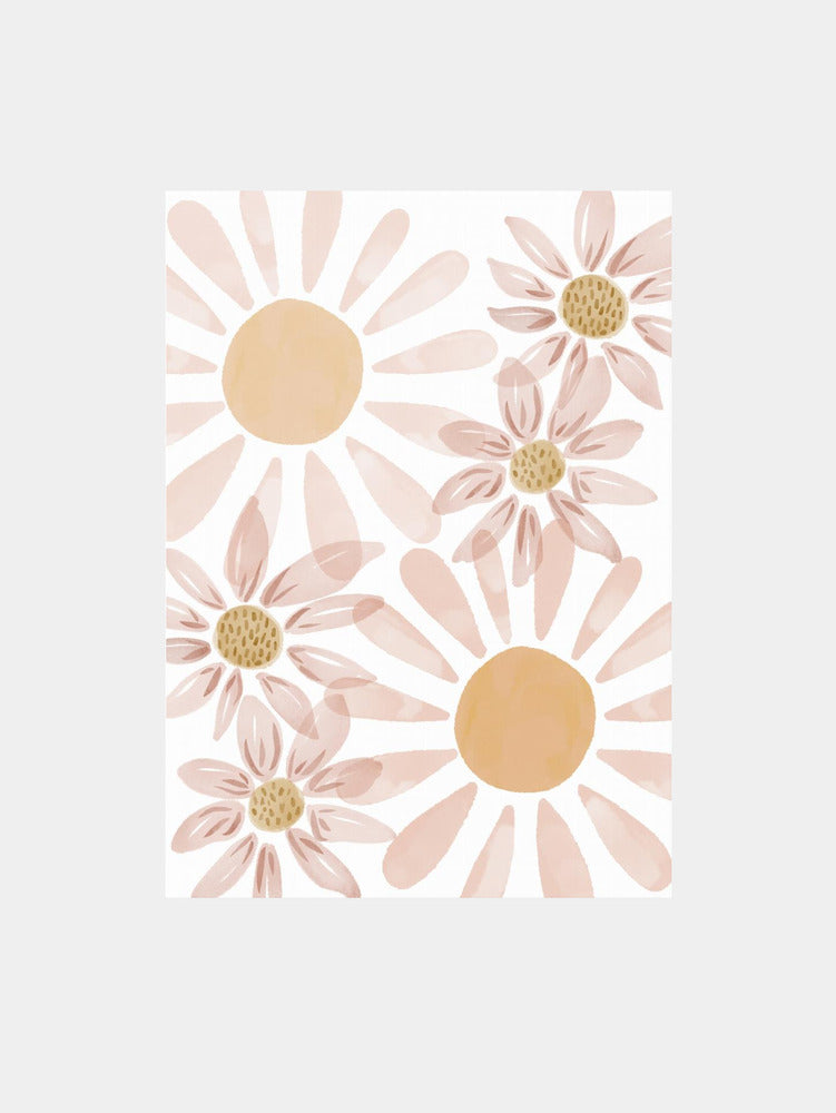 Six Daisies Art Print