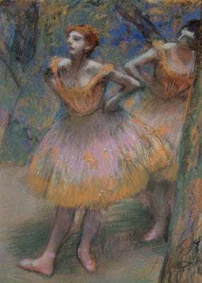 Edgar Degas: "Two Dancers" Art Print