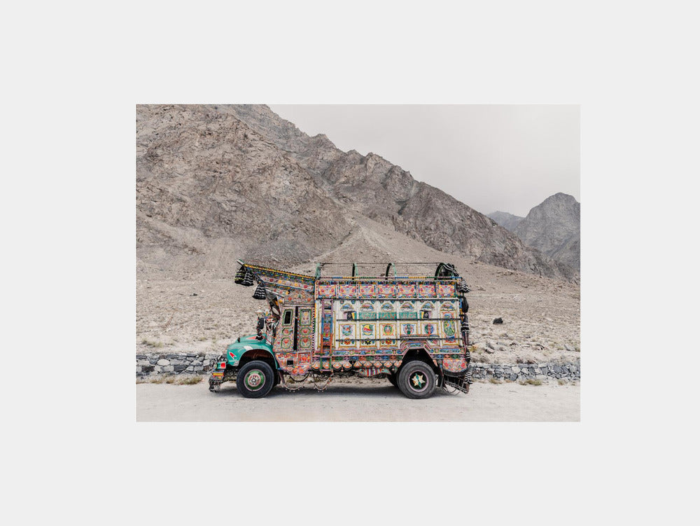 Art truck in Pakistan Art Print