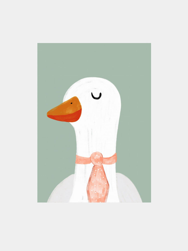 Goose in a Tie Art Print