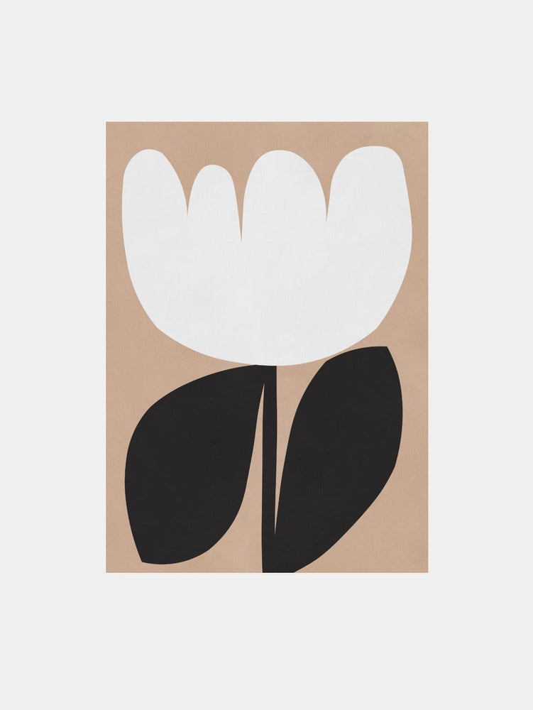 Expressive flower Shapes Art Print