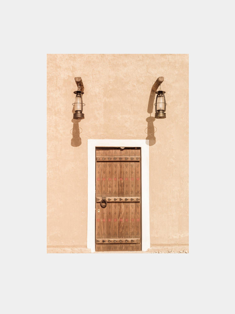 Arabian Door With Lanterns Art Print