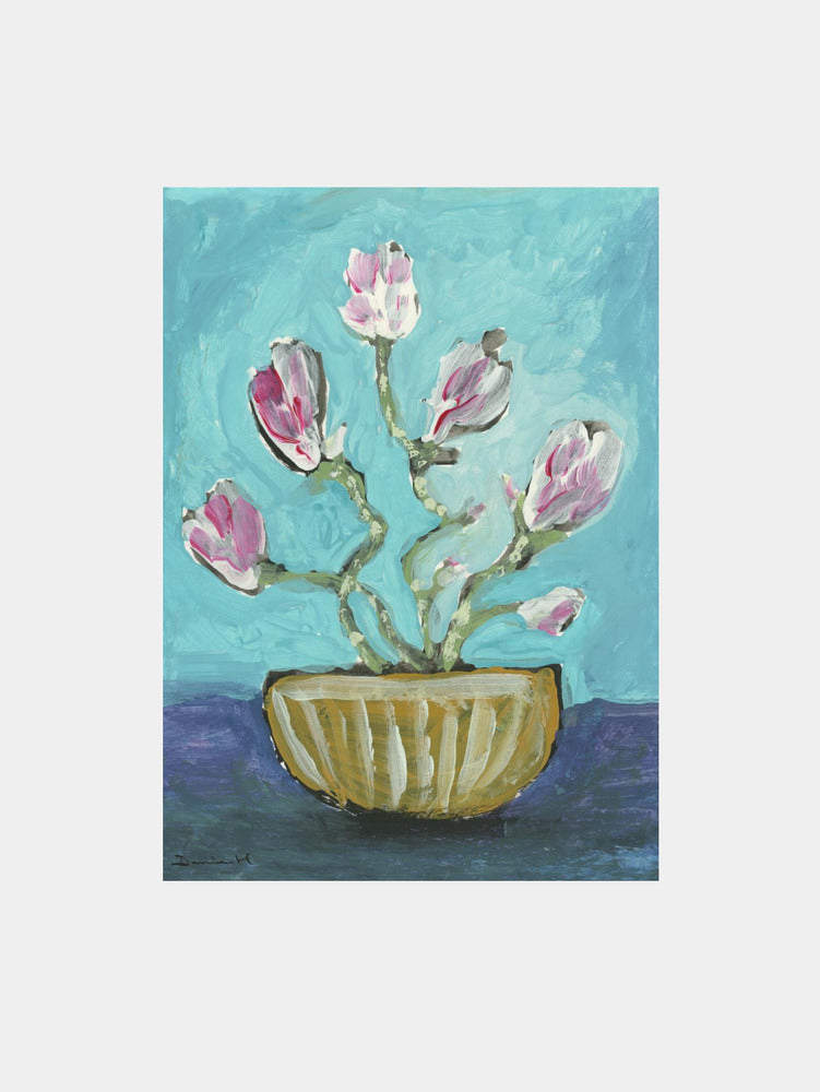 Magnolia Vase Art Print