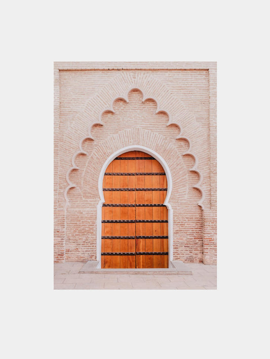 Arabian door in Marrakesh in Morocco Art Print