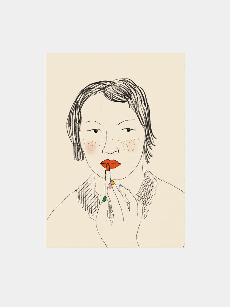 A Bold Lip Art Print