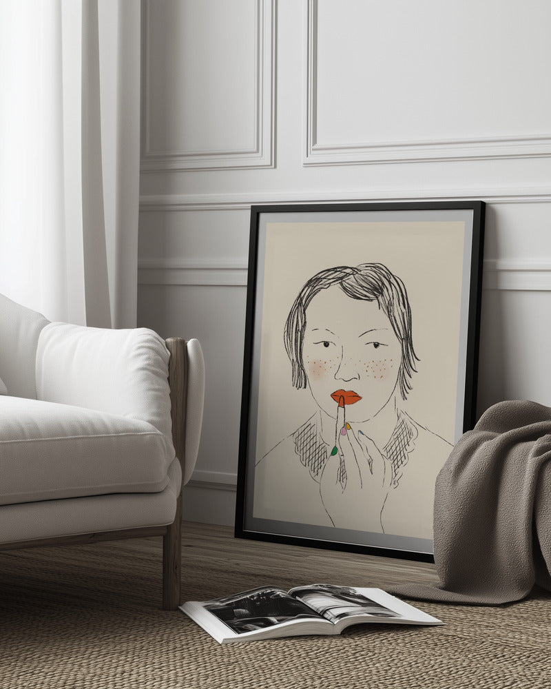 A Bold Lip Art Print