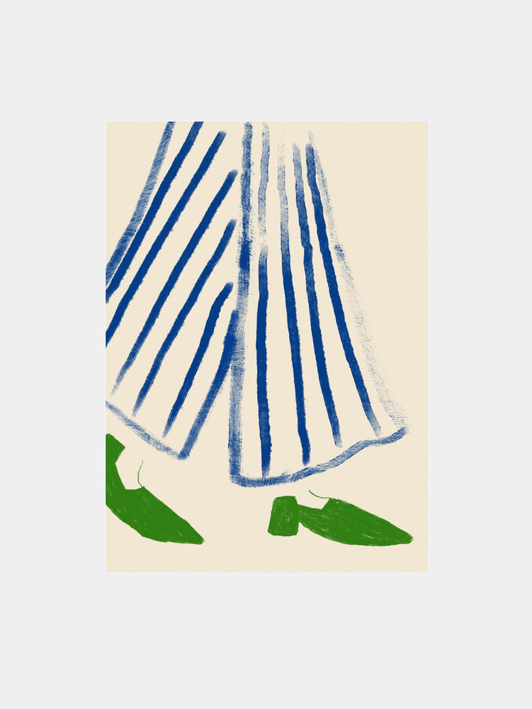 Striped Walkway Art Print
