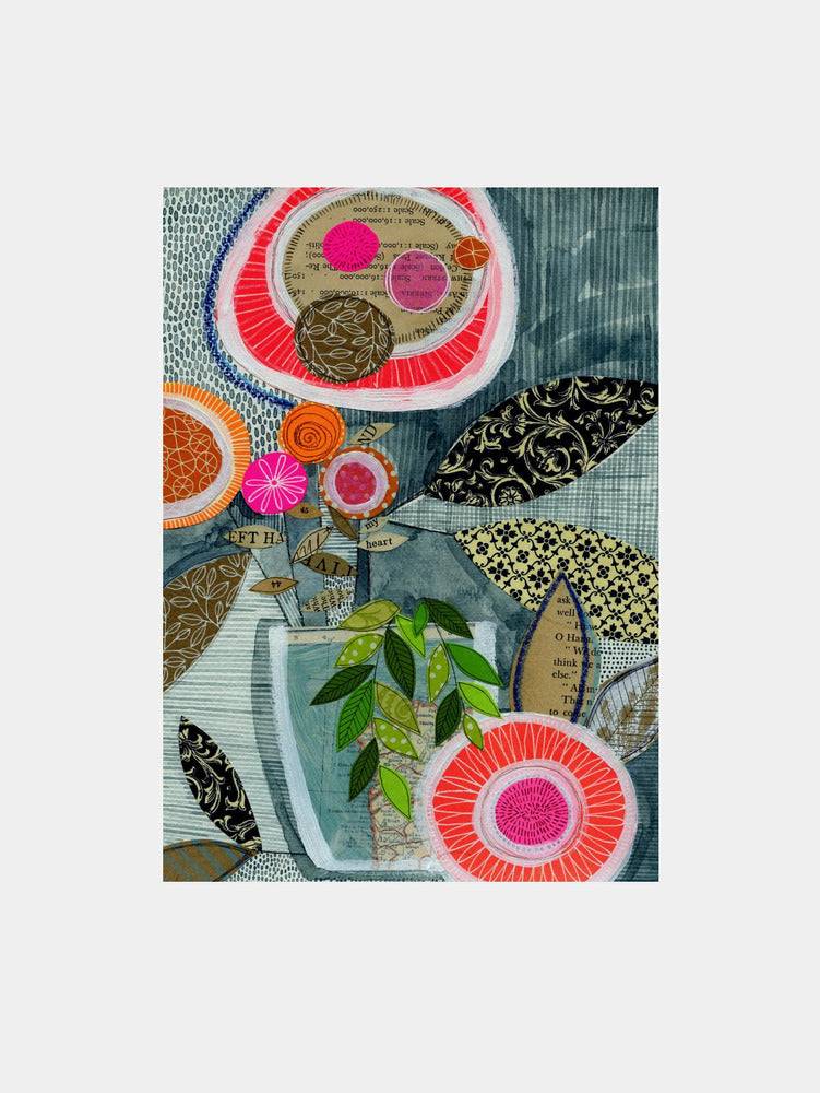 Collage Bloom Art Print