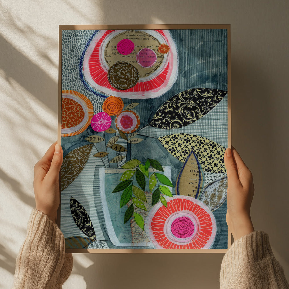 Collage Bloom Art Print