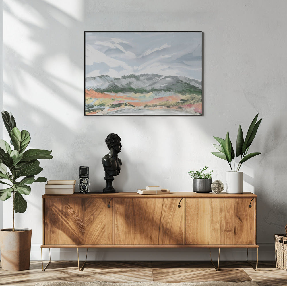 Mountain In Thought, Stellenbosch, South Africa Art Print