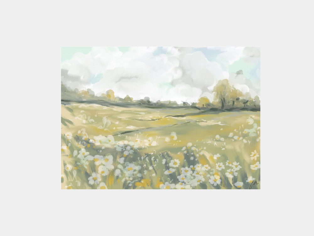 Dreamy Meadow Bliss Art Print