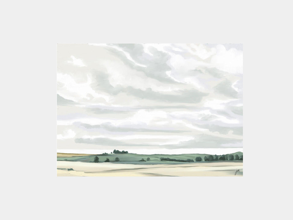 Over There, Stellenbosch, South Africa Art Print