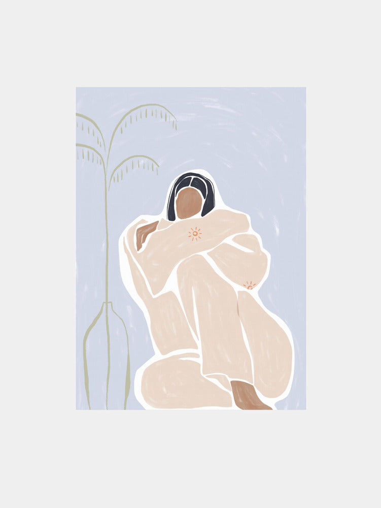 Woman Cuddle Herself