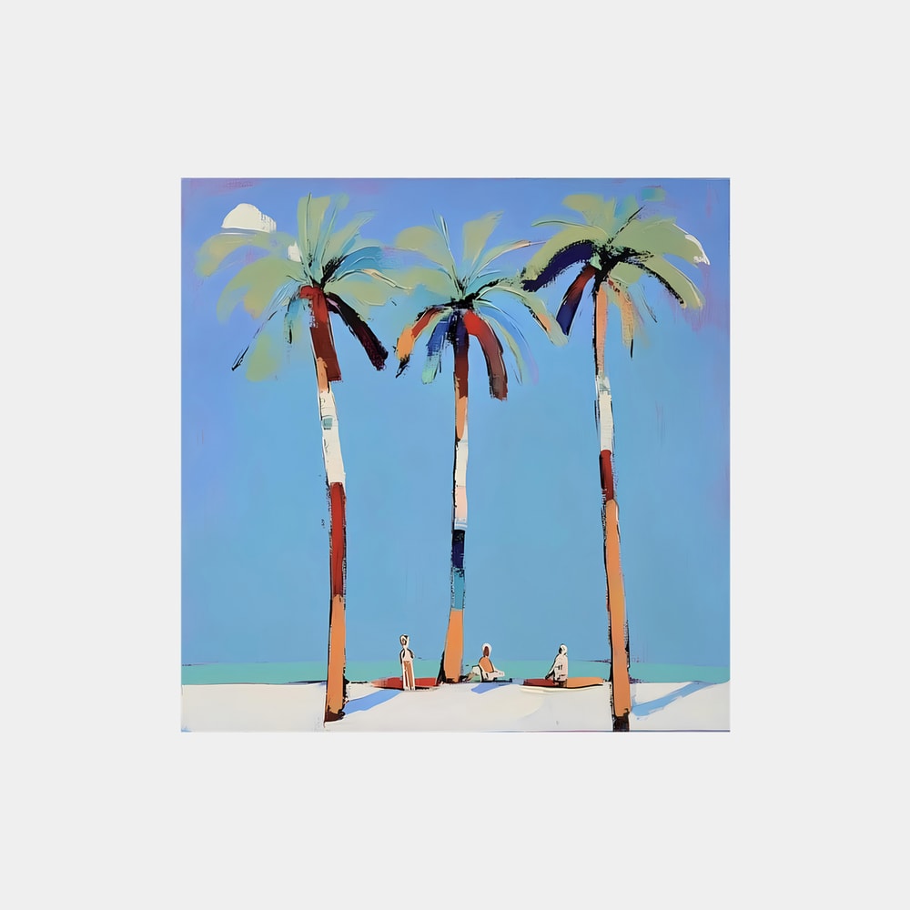 Tropical Beach Palms
