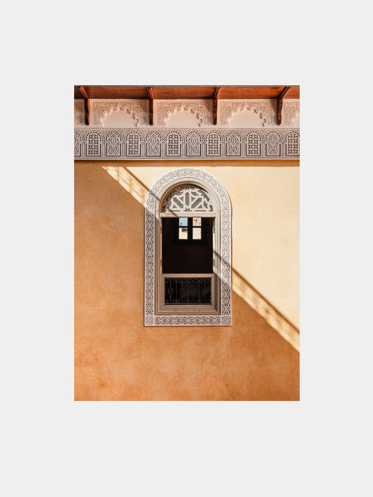 Shadow On a Wall in Morocco Art Print