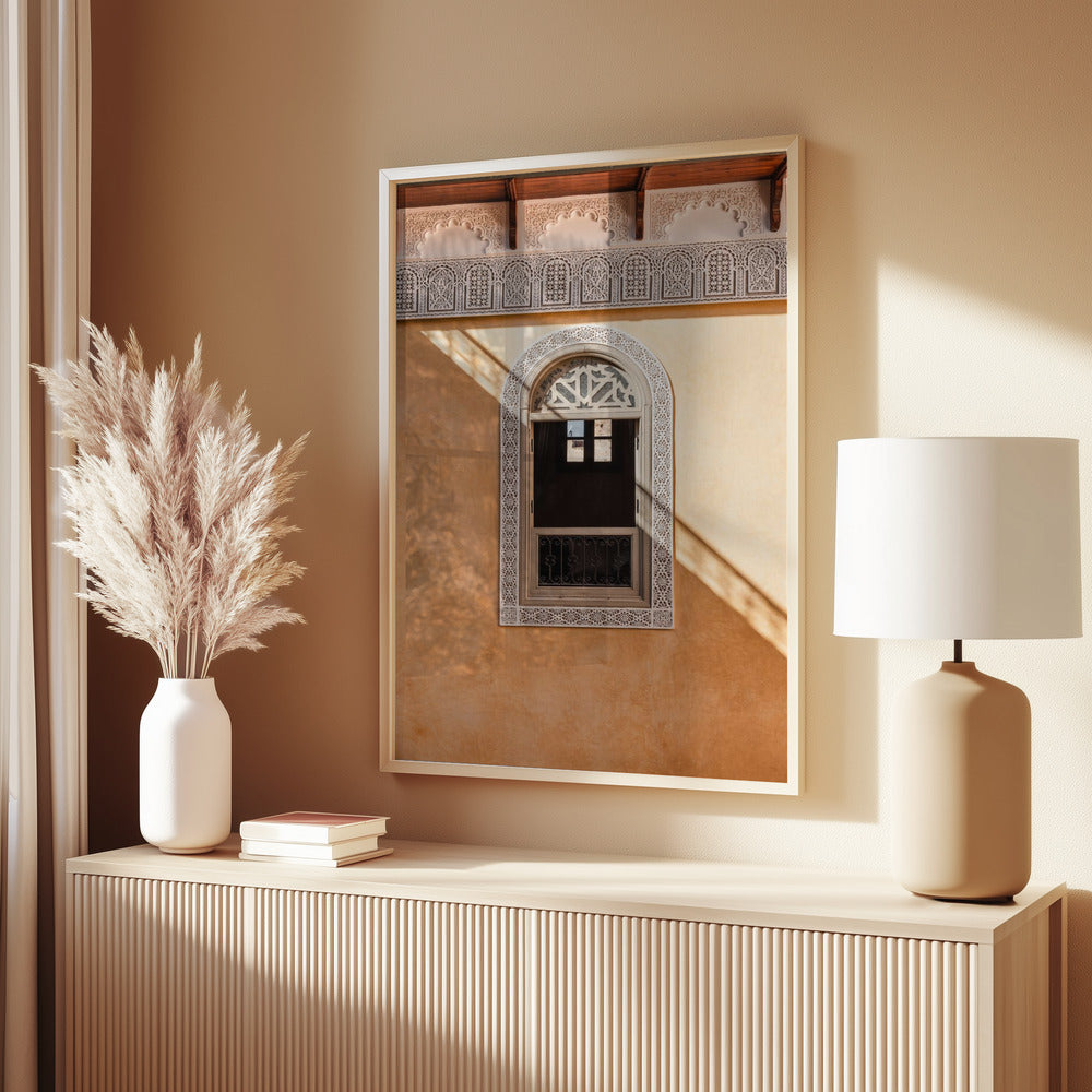 Shadow On a Wall in Morocco Art Print