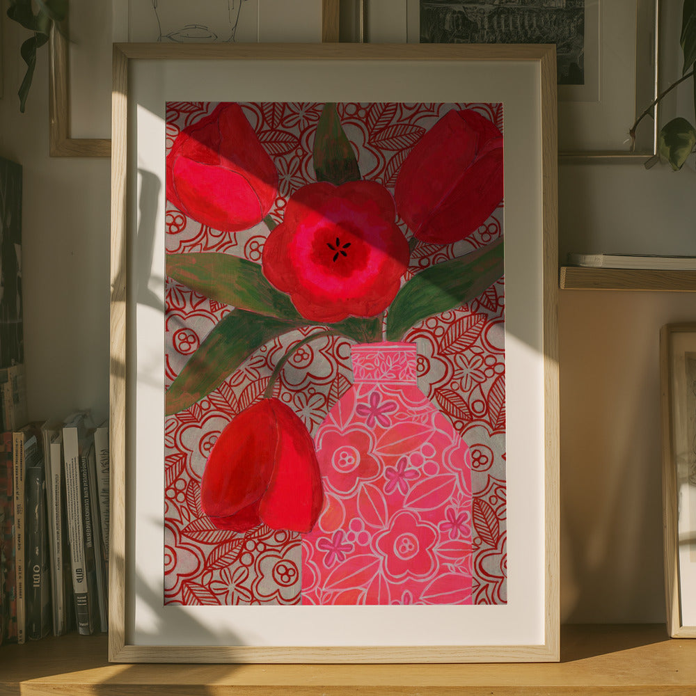 Red Tulips Art Print