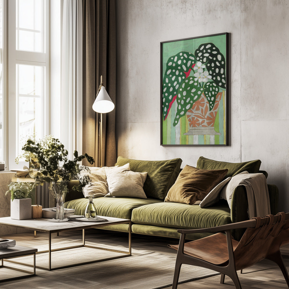 Begonia Maculata Art Print