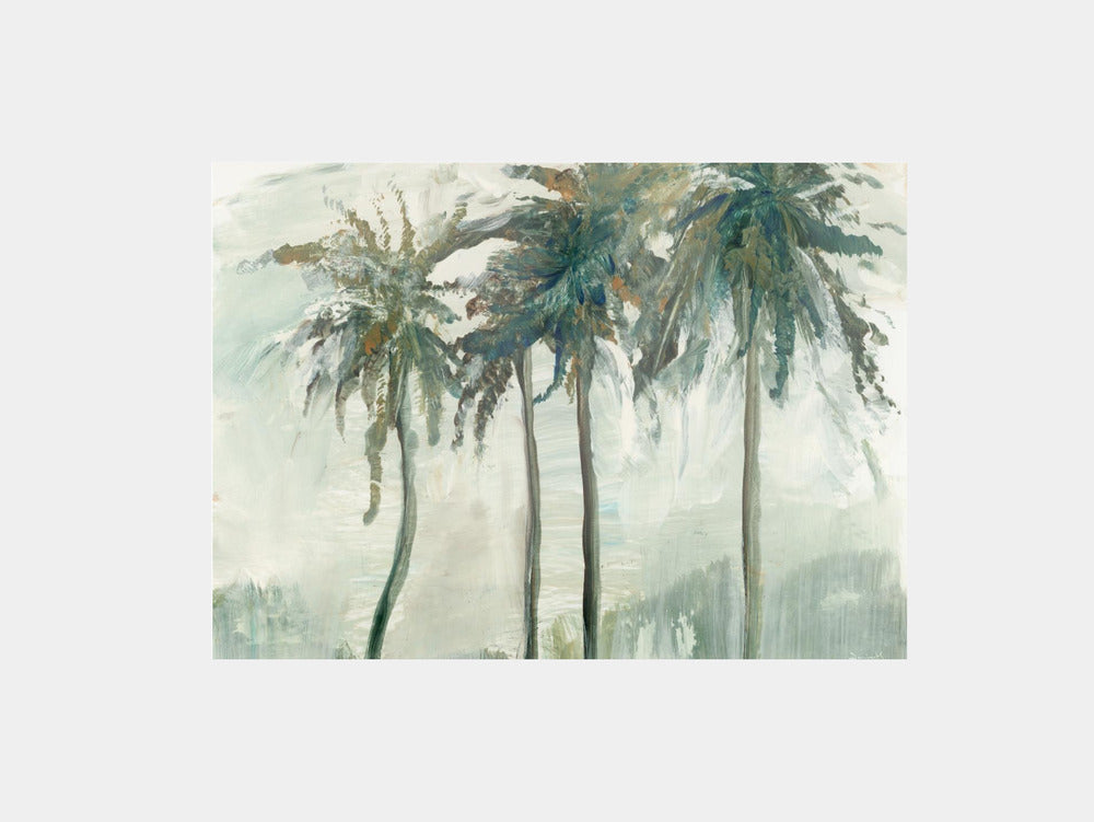 Windswept Palms Art Print