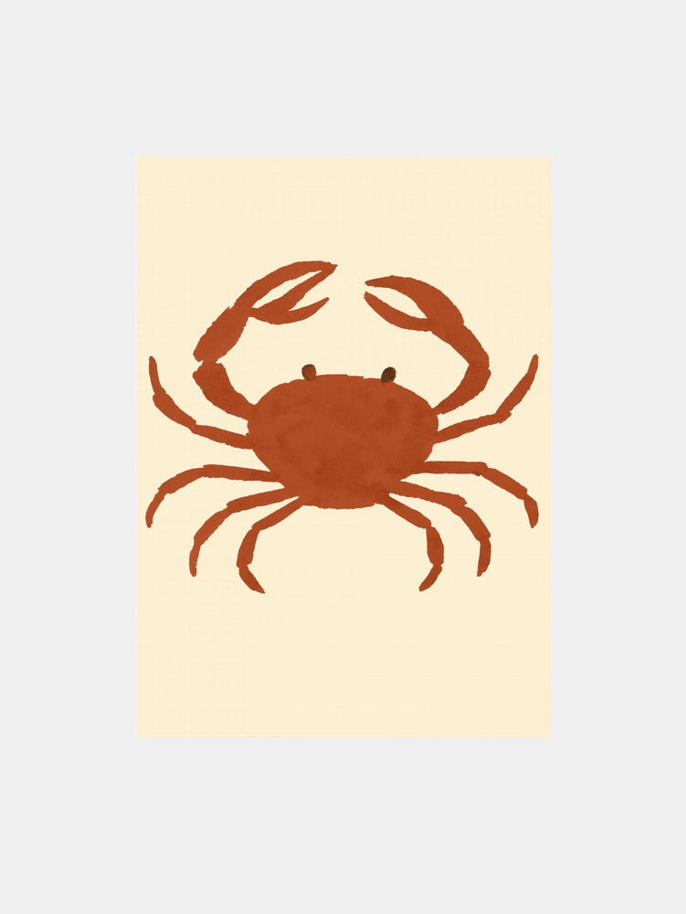 Crimson Shoreline Art Print