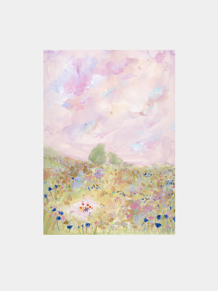 Pastel Meadow Bliss Art Print