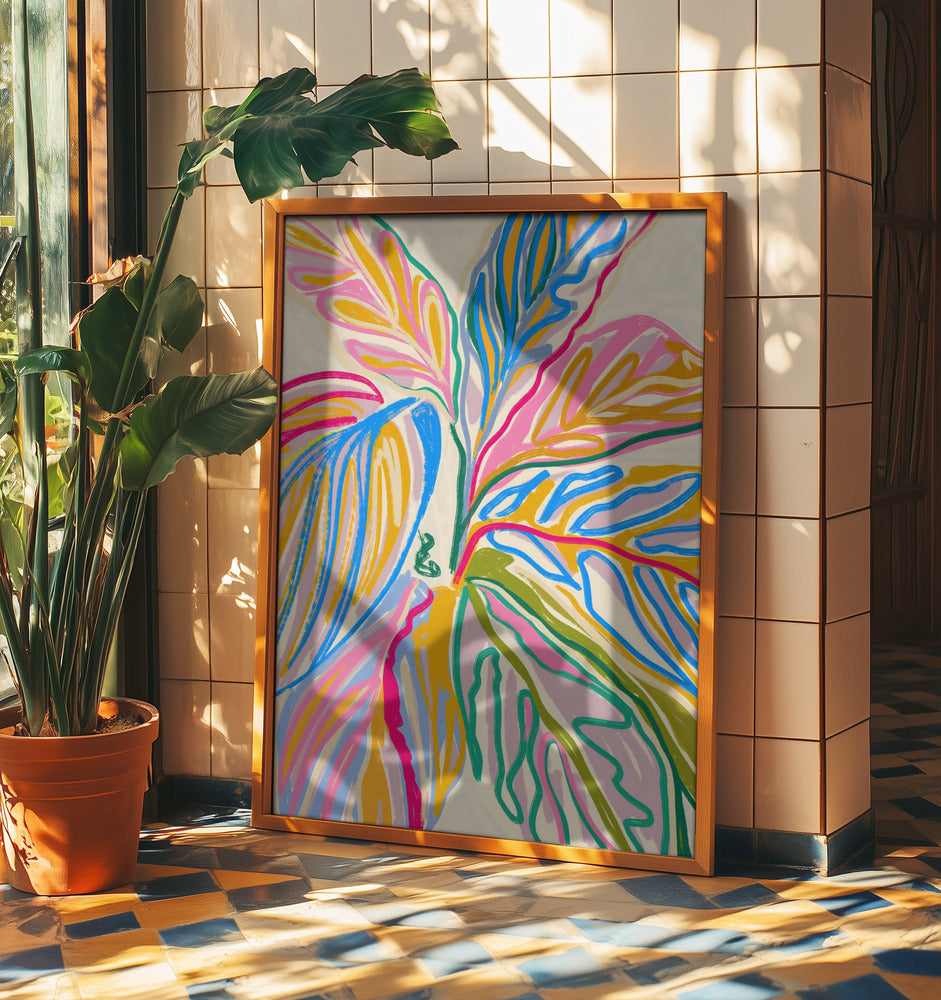 Rhythms of Bloom — The Crayon Jungle Art Print