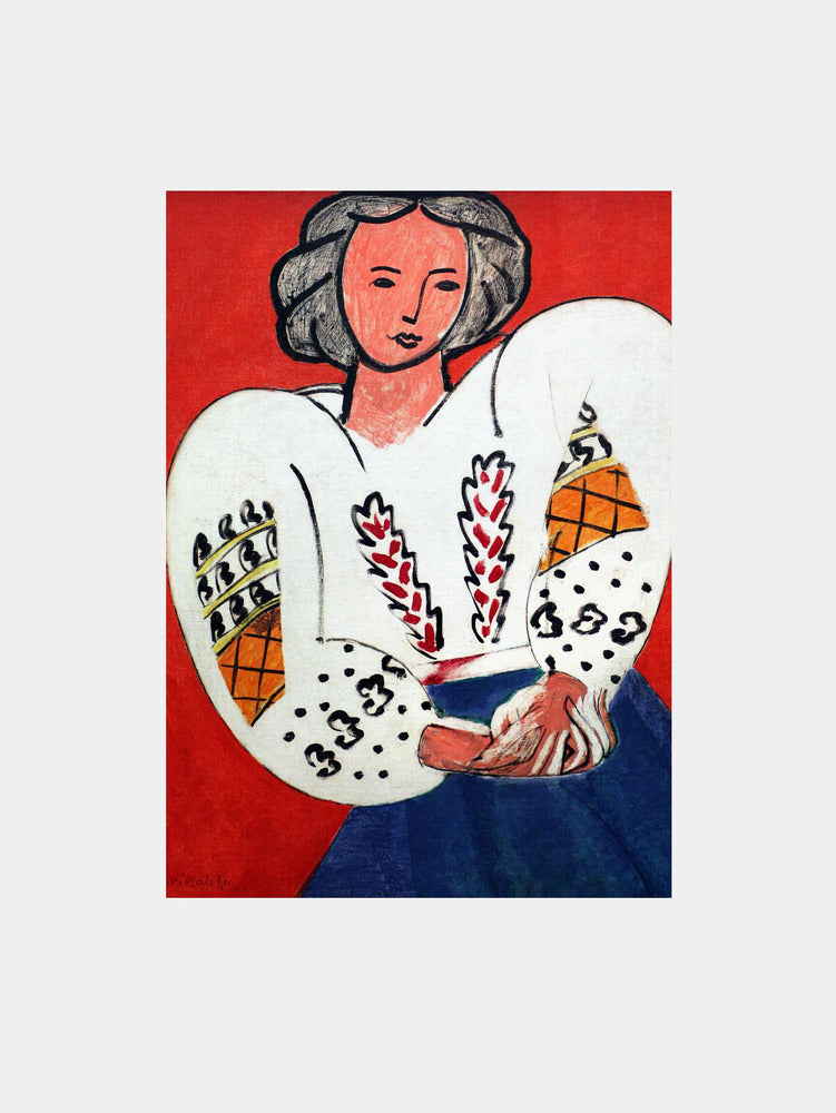Matisse:  "La Camicetta Romena, 1940" Art Print