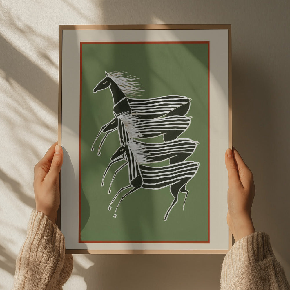 Galloping Harmony Art Print