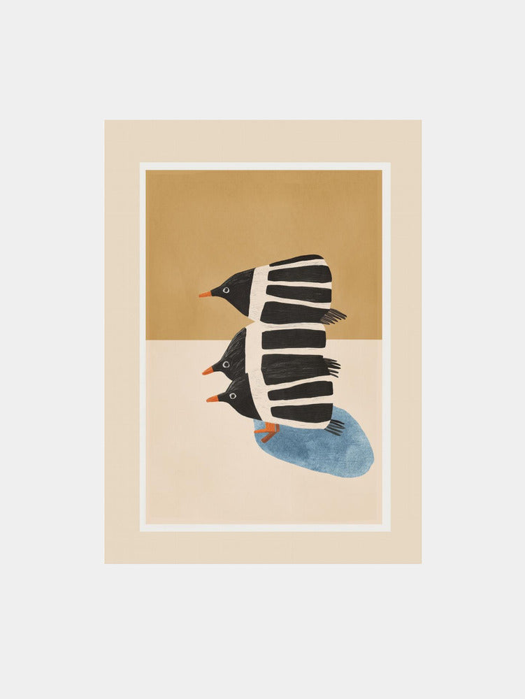 Three Stacked Penguins